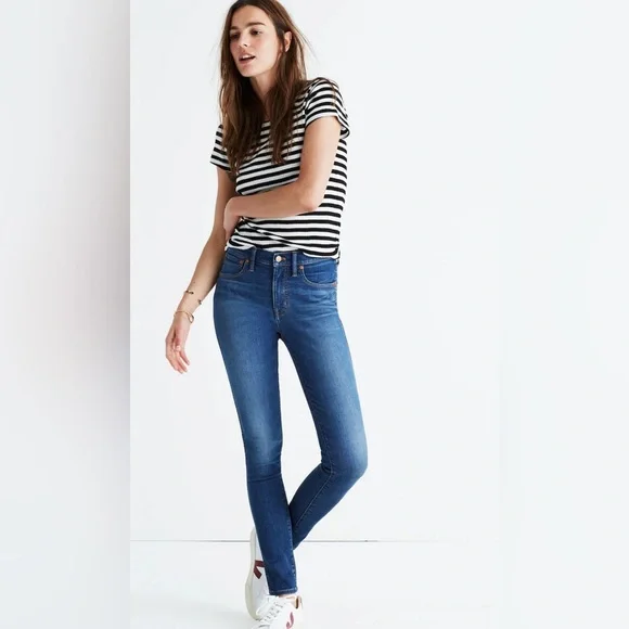 Madewell 9” Mid-Rise Skinny Jeans - Picture 1 of 5
